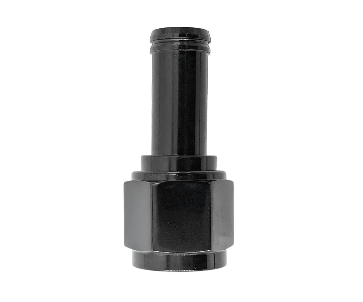 Yibei-Tech 90 Degree AN6 Female To 3/8" (10mm) Barb Hose Adapter – Black Aluminum Fitting